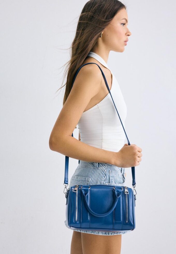 Borsa a tracolla con dettaglio zip