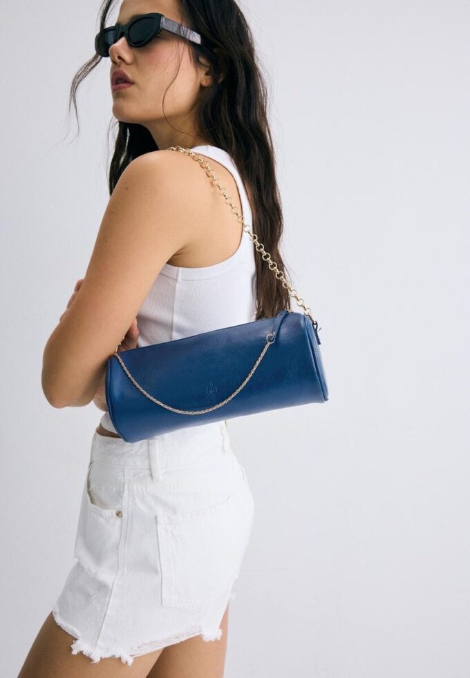 Borsa a tracolla con manico a catena Borsa a tracolla con manico a catena