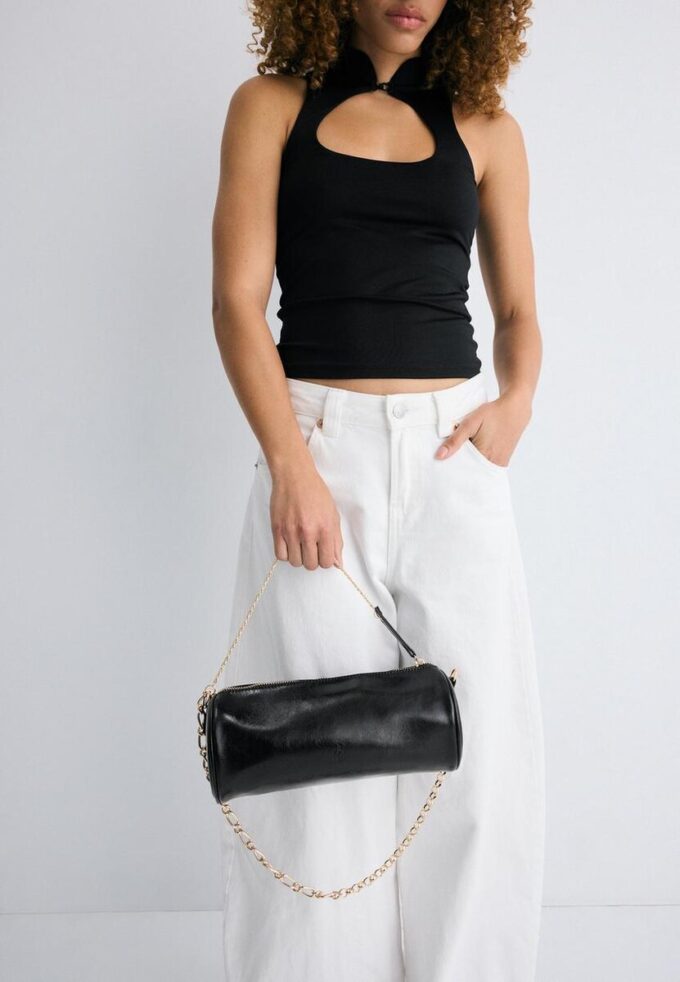 Borsa a tracolla con manico a catena