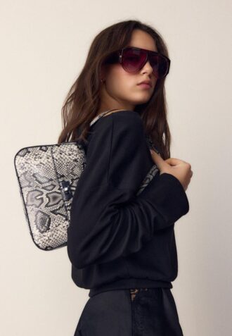 Borsa a tracolla con patta