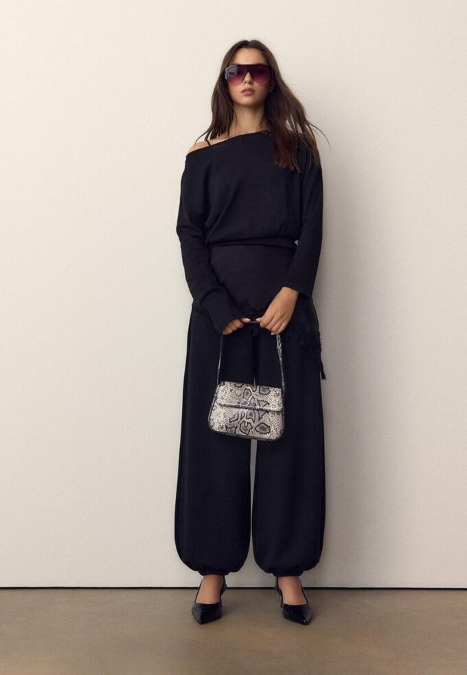 Borsa a tracolla con patta