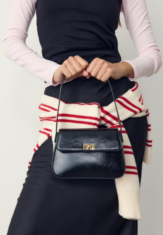 Borsa a tracolla con patta