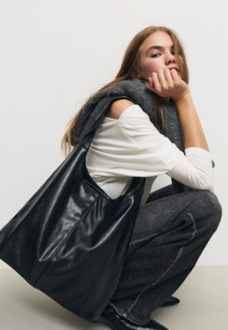 Borsa a tracolla con zip