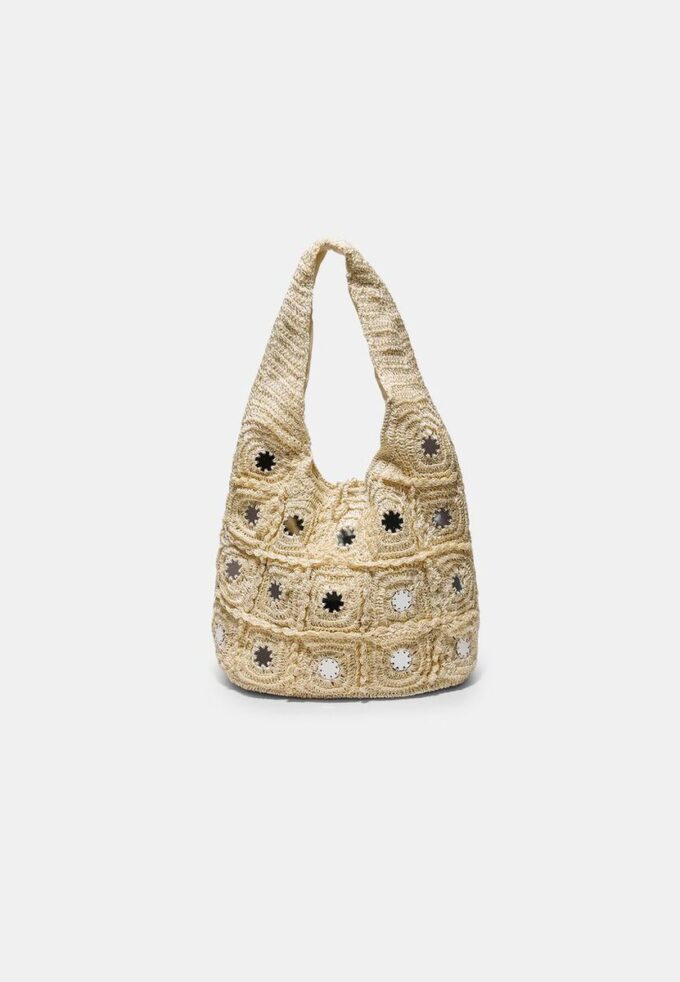 Borsa a tracolla grande con dettagli a specchio Borsa a tracolla grande con dettagli a specchio