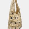 Borsa a tracolla grande con dettagli a specchio Borsa a tracolla grande con dettagli a specchio