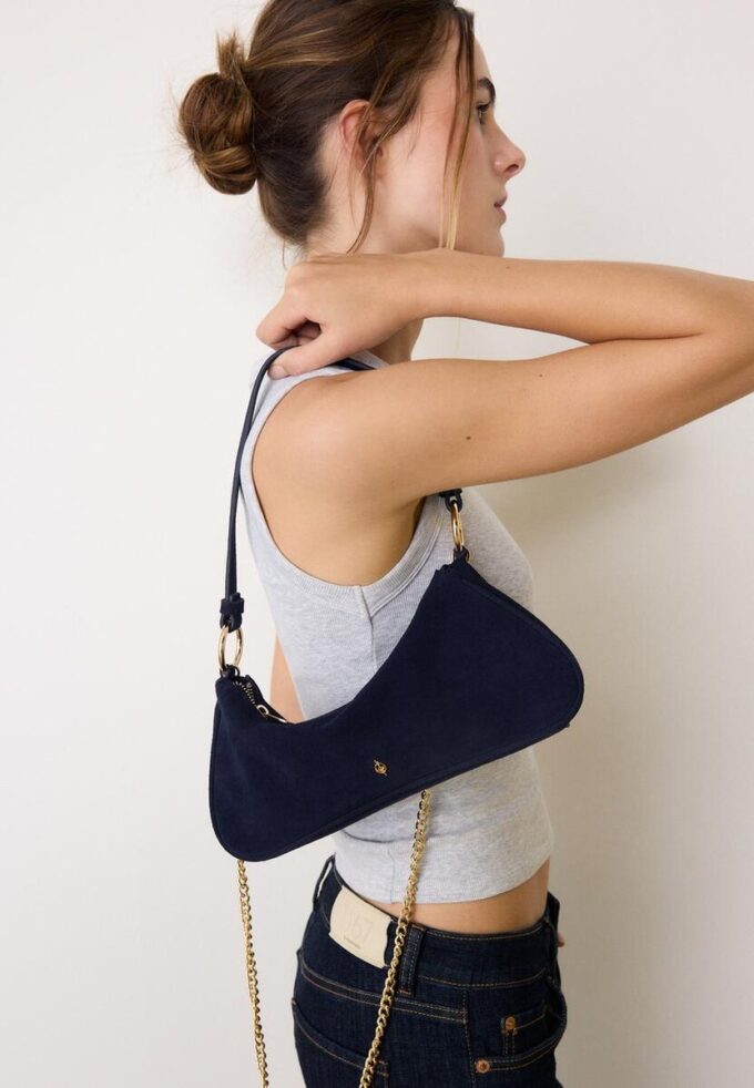 Borsa a tracolla Moon in 100% pelle Borsa a tracolla Moon in 100% pelle