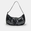 Borsa a tracolla plissettata luccicante