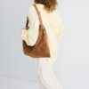 Borsa a tracolla Soft Touch con cerniere