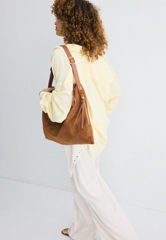 Borsa a tracolla Soft Touch con cerniere