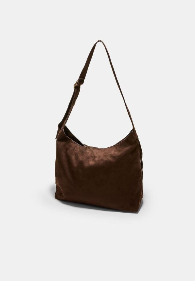 Borsa a tracolla Soft Touch con dettagli in frange