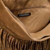 Borsa a tracolla Soft Touch con dettagli in frange