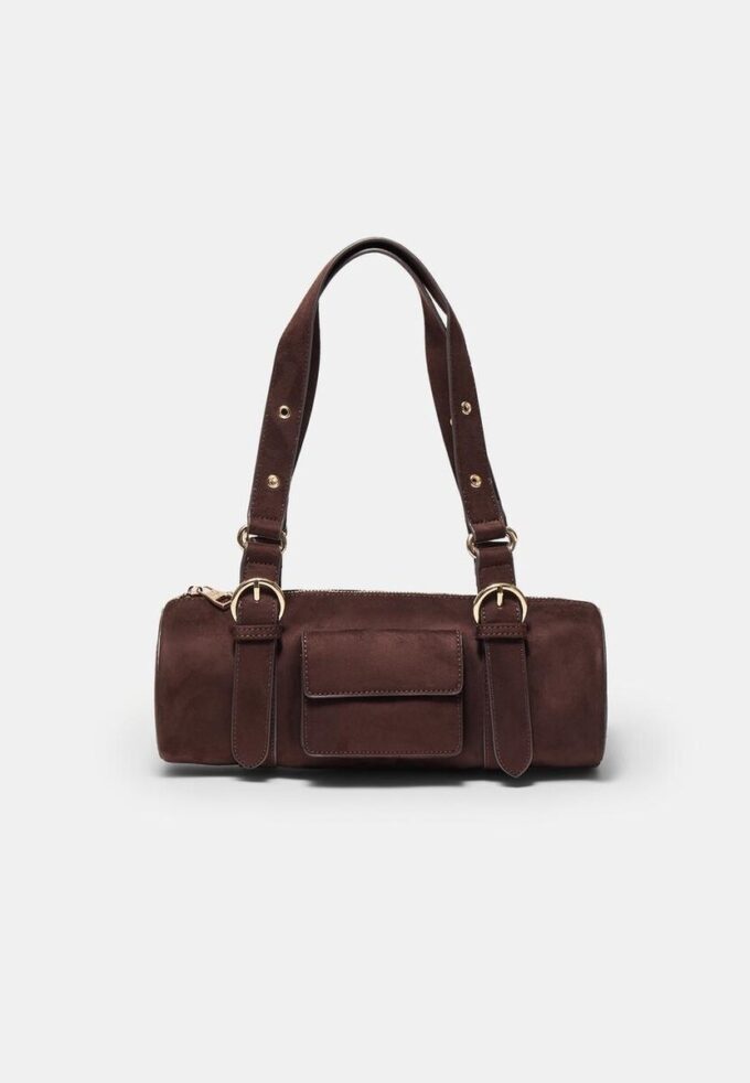 Borsa da bowling con dettagli in metallo