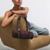 Borsa da bowling con dettagli in metallo