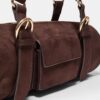 Borsa da bowling con dettagli in metallo