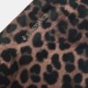 Borsa da toilette con stampa leopardata e cerniera