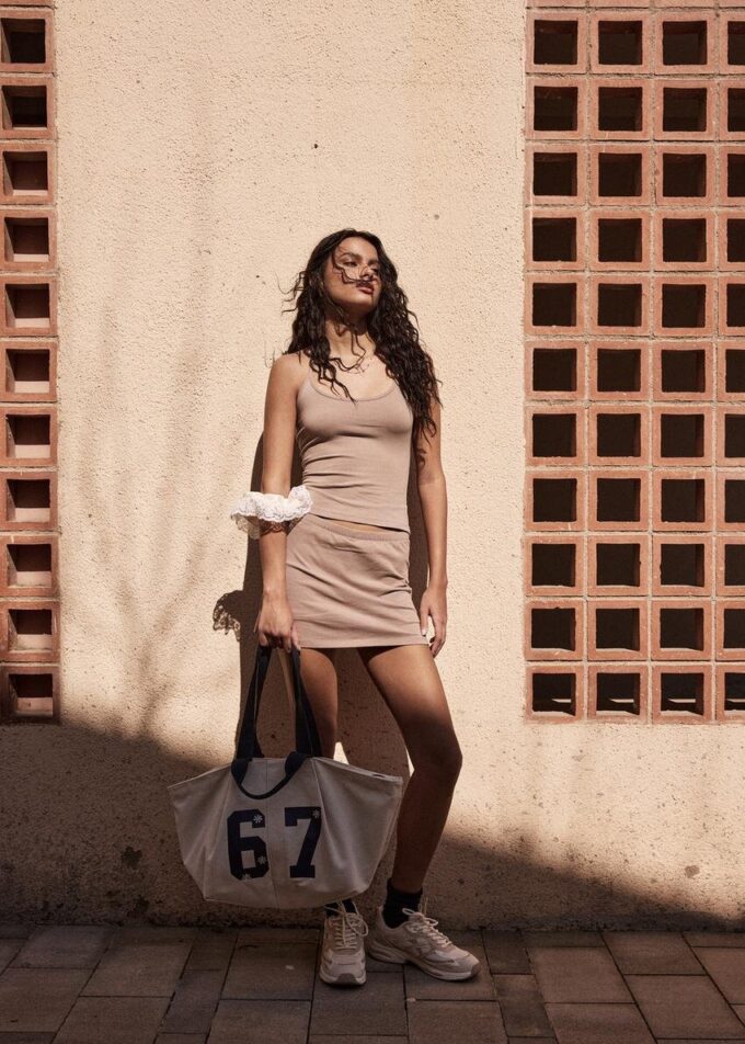 Borsa shopper in cotone Borsa shopper in cotone