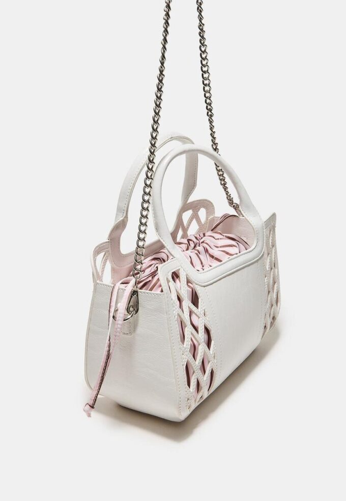 Borsa tote a cestino combinata Borsa tote a cestino combinata