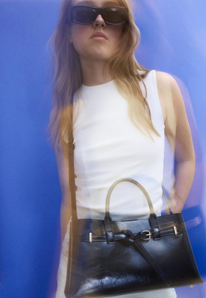 Borsa tote con cintura