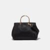 Borsa Tote con manico metallico