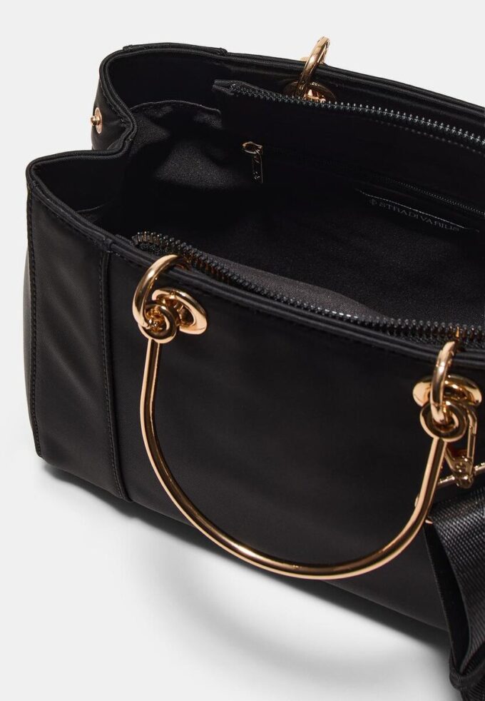 Borsa Tote con manico metallico