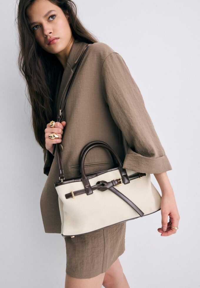 Borsa tote in tela Borsa tote in tela