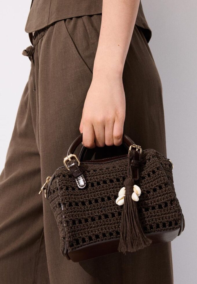 Borsa Tote Rotonda All’Uncinetto Borsa Tote Rotonda All’Uncinetto