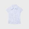 Camicia a maniche corte con cucitura sotto il seno Camicia a maniche corte con cucitura sotto il seno