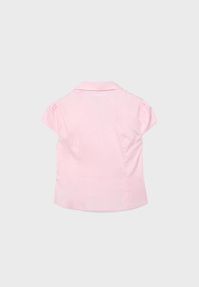 Camicia aderente a maniche corte in pantaloncini