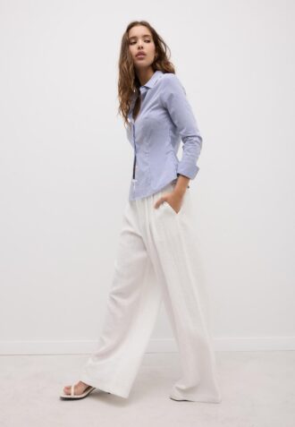 Camicia aderente a righe Basic