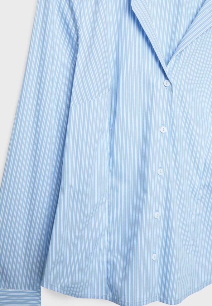 Camicia aderente a righe Basic Camicia aderente a righe Basic
