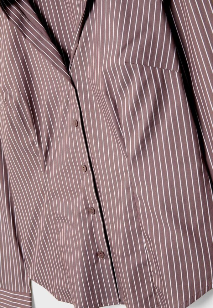 Camicia aderente a righe Basic Camicia aderente a righe Basic