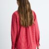 Camicia basic a righe in popeline con tasca Camicia basic a righe in popeline con tasca