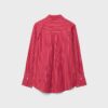 Camicia basic a righe in popeline con tasca Camicia basic a righe in popeline con tasca