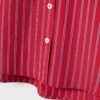 Camicia basic a righe in popeline con tasca Camicia basic a righe in popeline con tasca