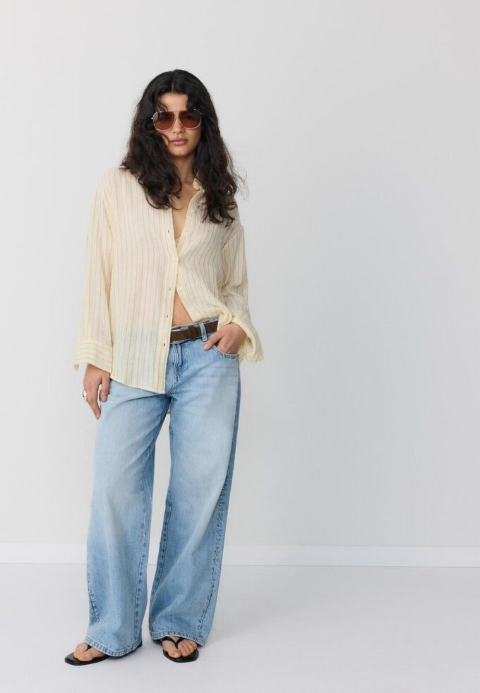 Camicia basic in doppio tessuto