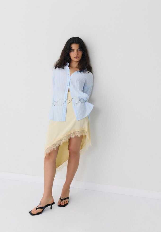 Camicia basic in doppio tessuto