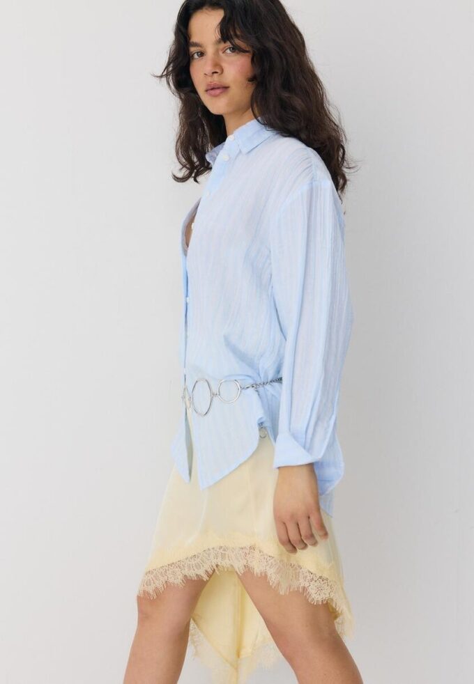 Camicia basic in doppio tessuto