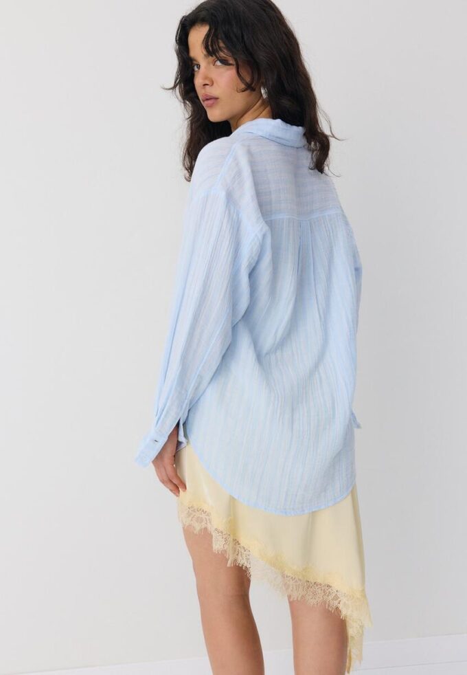 Camicia basic in doppio tessuto