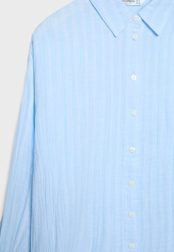 Camicia basic in doppio tessuto