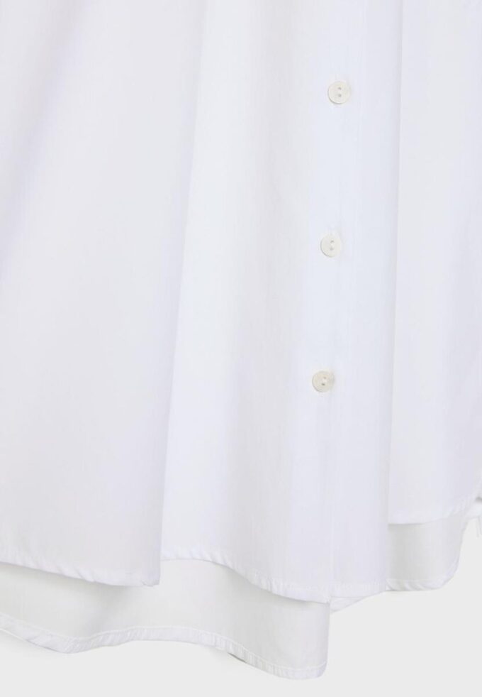 Camicia basic in popeline con taschino