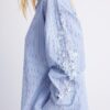 Camicia con maniche ricamate