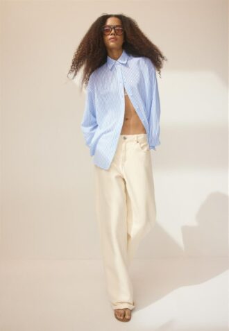 Camicia effetto lino