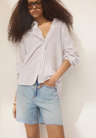 Camicia effetto lino