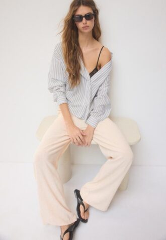 Camicia effetto lino