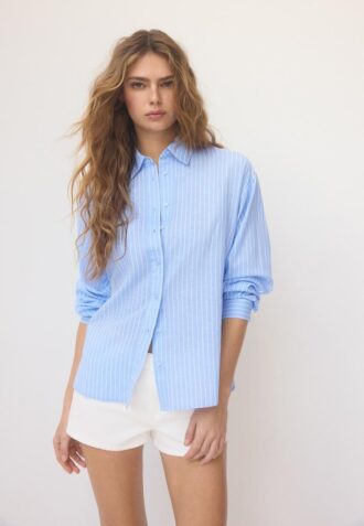 Camicia effetto lino