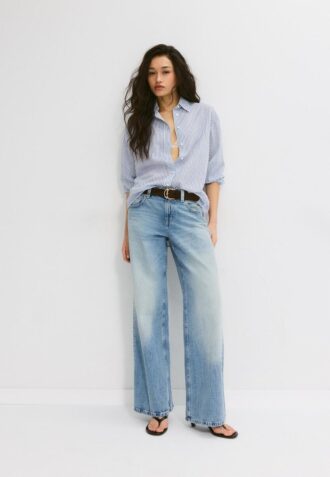 Camicia effetto lino