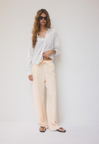 Camicia effetto lino