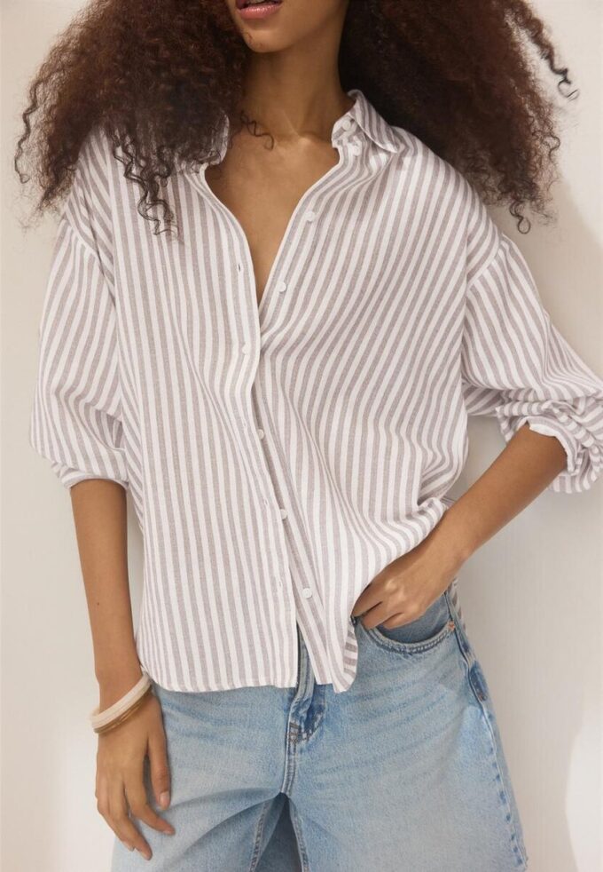 Camicia effetto lino Camicia effetto lino