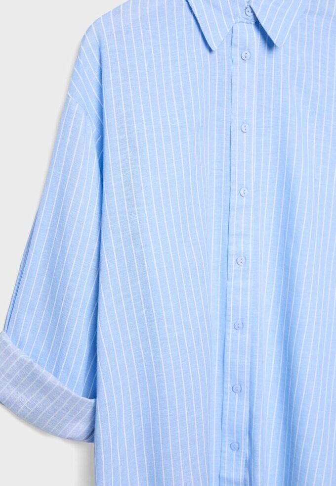 Camicia effetto lino