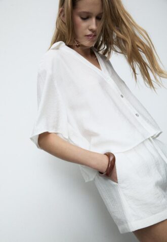 Camicia fluida abbottonata